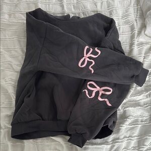 Edikted bonney bow detail hoodie
